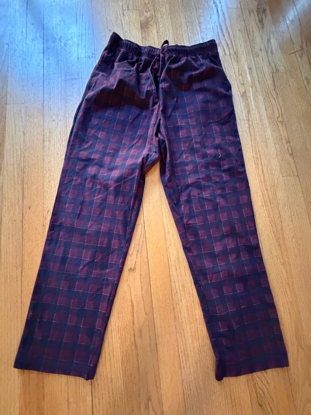 NWOT Nautica Men's Burgundy Plaid Lounge Pants
